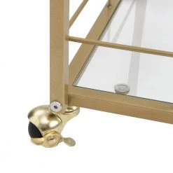 Gold Kitchen Cart with Wheels by Unbranded -Boraam Sales Store gold unbranded kitchen carts aybszhd736 76 1000