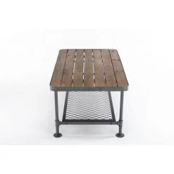 Newport 42 in. Gray and Natural Rectangle Coffee Table by Boraam -Boraam Sales Store gray and natural boraam coffee tables 76150 40 1000