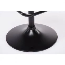 Smuk 42.25 in. Gray and Black Low Back Metal Adjustable Bar Stool with Upholstered Seat by Boraam -Boraam Sales Store gray black boraam bar stools 99437 4f 1000