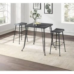 Carson 31 in. Gray Backless Barstool (Set of 2) by Boraam -Boraam Sales Store gray boraam bar stools 80744 31 1000