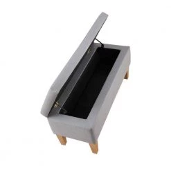 Mico 42 in. Storage Ottoman by Boraam -Boraam Sales Store gray boraam dining benches 3651108 4f 1000