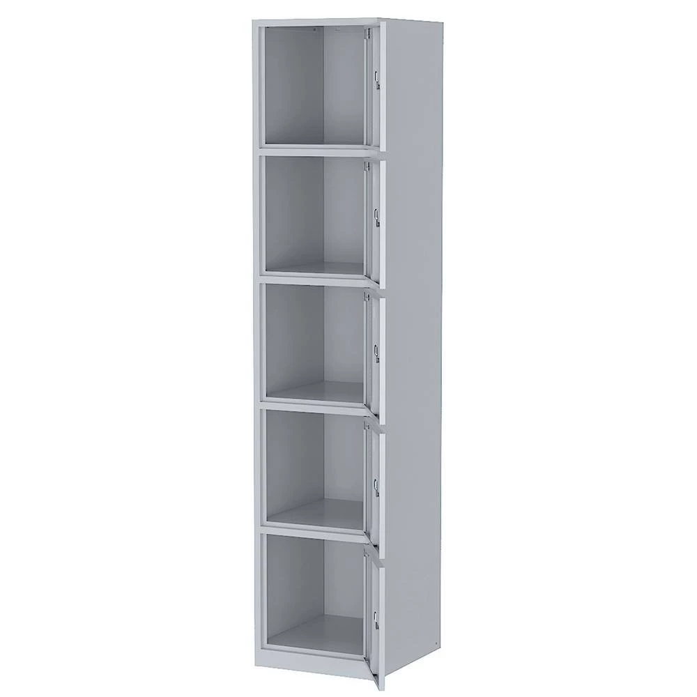 14.96 in.W x 17 in.D x 70.98 in.H Gray 5-Door Metal Staff Locker by Unbranded 6 14.96 in.W x 17 in.D x 70.98 in.H Gray 5-Door Metal Staff Locker by Unbranded - Image 4