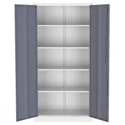 Gray Accent Storage Cabinets Garage Cabinet with Adjustable Shelves and Door by Unbranded -Boraam Sales Store gray unbranded accent cabinets sxb47926 77 1000