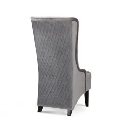 28.5 in. Wide Gray Wing Back Chair Side Chair for Living Room by Unbranded -Boraam Sales Store gray unbranded accent chairs s812 side gray 4f 1000