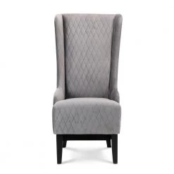 28.5 in. Wide Gray Wing Back Chair Side Chair for Living Room by Unbranded -Boraam Sales Store gray unbranded accent chairs s812 side gray c3 1000