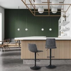 33 in. Adjustable Gray Low Back Metal Frame 360 swivel Bar Stool (Set of 2) by Unbranded 13 33 in. Adjustable Gray Low Back Metal Frame 360 swivel Bar Stool (Set of 2) by Unbranded -Boraam Sales Store gray unbranded bar stools thd if030 gray 31 1000