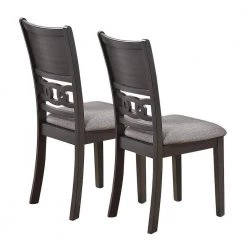 Gray American Retro Upholstered Dining Side Chairs (Set of 2) by Unbranded -Boraam Sales Store gray unbranded dining chairs hs00f1812 ahd 44 1000
