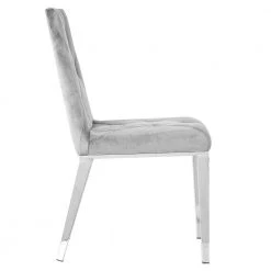 Modern Dark Grey Velvet Dining Chairs(Set of 2) by Unbranded -Boraam Sales Store gray unbranded dining chairs ymq21037615 4f 1000