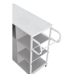 Gray MDF Kitchen Cart with Roller by Unbranded -Boraam Sales Store gray unbranded kitchen carts aybszhd1381 44 1000