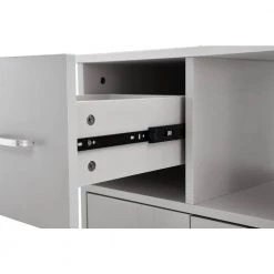 Gray MDF Kitchen Cart with Roller by Unbranded -Boraam Sales Store gray unbranded kitchen carts aybszhd1381 76 1000