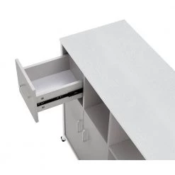 Gray MDF Kitchen Cart with Roller by Unbranded -Boraam Sales Store gray unbranded kitchen carts aybszhd1381 fa 1000