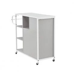 Gray Kitchen Pantry Cart with Roller by Unbranded -Boraam Sales Store gray unbranded kitchen carts kx95 9 44 1000