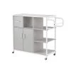 Gray Kitchen Pantry Cart with Roller by Unbranded 1 Gray Kitchen Pantry Cart with Roller by Unbranded -Boraam Sales Store gray unbranded kitchen carts kx95 9 64 1000