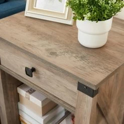 24 In. H Farmhouse Wood 1-Drawer Gray Nightstand Side Table Bedroom Storage Drawer and Shelf Bedside End Table by Unbranded -Boraam Sales Store gray unbranded nightstands lm ye vm8001gy 1f 1000