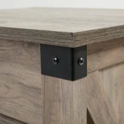 24 In. H Farmhouse Wood 1-Drawer Gray Nightstand Side Table Bedroom Storage Drawer and Shelf Bedside End Table by Unbranded -Boraam Sales Store gray unbranded nightstands lm ye vm8001gy 44 1000