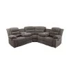 129.5 in. W 3-Piece Polyester Sectional Sofa With Reclining Chair and 4-Cup Holders for Living Room Furniture in Gray by Unbranded 2 129.5 in. W 3-Piece Polyester Sectional Sofa With Reclining Chair and 4-Cup Holders for Living Room Furniture in Gray by Unbranded -Boraam Sales Store gray unbranded sectional sofas gy s recliner 64 1000