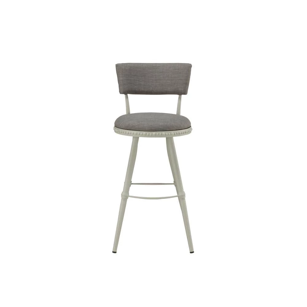 Benton White and Gray Bar Stool by Boraam 8 Benton White and Gray Bar Stool by Boraam - Image 6