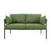59 in. Green Linen 2-Seater Loveseat with 2 Pillows by Unbranded -Boraam Sales Store green unbranded loveseats alif289700aaf 64 1000