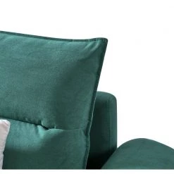 72.4 in. Green Suede 2-Seater Loveseat by Unbranded -Boraam Sales Store green unbranded loveseats wym1036s00029 4f 1000