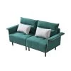 72.4 in. Green Suede 2-Seater Loveseat by Unbranded -Boraam Sales Store green unbranded loveseats wym1036s00029 64 1000