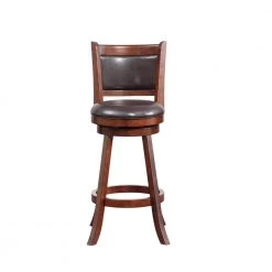Rhea 43.5 in. Hazelnut Wood Frame Bar Stool by Boraam