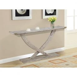 Montana 57 in. Light Barnwood Wire-Brush Rectangular Wood Console Table by Boraam -Boraam Sales Store light barnwood wire brush boraam console tables 77518 31 1000