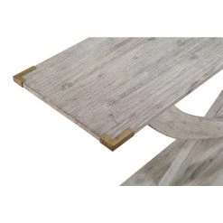 Montana 57 in. Light Barnwood Wire-Brush Rectangular Wood Console Table by Boraam -Boraam Sales Store light barnwood wire brush boraam console tables 77518 4f 1000