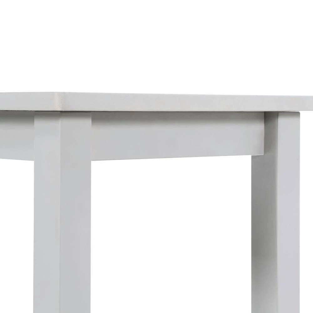 Landry 42 in. Light Gray Standard Rectangle Wood Console Table with Storage by Boraam 6 Landry 42 in. Light Gray Standard Rectangle Wood Console Table with Storage by Boraam - Image 4