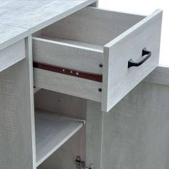 47 in. Light Gray Graham Writing Desk by Unbranded -Boraam Sales Store light gray unbranded writing desks gm1308wdlg 44 1000