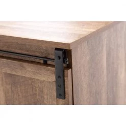 Weston 47 in. Natural Wood TV Stand Fits TVs Up to 45 in. with Storage Doors by Boraam -Boraam Sales Store natural boraam tv stands 77418 1f 1000