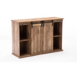 Weston 47 in. Natural Wood TV Stand Fits TVs Up to 45 in. with Storage Doors by Boraam -Boraam Sales Store natural boraam tv stands 77418 c3 1000