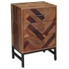 Benton Oak Wood 3-Drawer Natural Oak Single Nightstand (31 in. H x 20 in. W x 14 in. D) by Boraam
