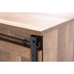 Weston Natural Sliding Barn Door Wine Cabinet by Boraam -Boraam Sales Store natural wood finish boraam bar cabinets 77417 1f 1000