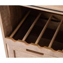 Weston Natural Sliding Barn Door Wine Cabinet by Boraam -Boraam Sales Store natural wood finish boraam bar cabinets 77417 4f 1000