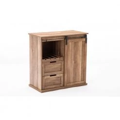 Weston Natural Sliding Barn Door Wine Cabinet by Boraam -Boraam Sales Store natural wood finish boraam bar cabinets 77417 c3 1000