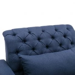 Navy Polyester Tufted Reclining Chaise Lounge With Wirless Charge and Cup Holder by Unbranded -Boraam Sales Store navy unbranded chaise lounges zq w39547978 1f 1000