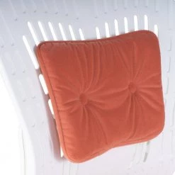 Orange Armless Swivel Sponge Office Task Chair With Adjustable Pillow and Footrest -White Back and Orange Cushion by Unbranded -Boraam Sales Store orange white 3 unbranded task chairs igo oc361b01or 76 1000