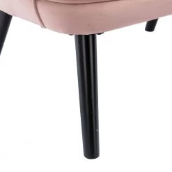 Pink High Back Accent Chair Comfortable Loveseat Fabric Padded Seat Modern High Back Arm-sofa by Unbranded -Boraam Sales Store pink unbranded accent chairs gm h 301 76 1000