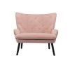 40.16 in. Pink Polyester 2-Seater Loveseat With High Tufted Back by Unbranded -Boraam Sales Store pink unbranded loveseats zq w39546725 64 1000