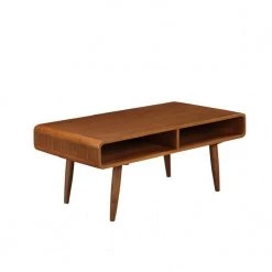 Zebra Halmstad Rich Walnut Coffee Table by Boraam
