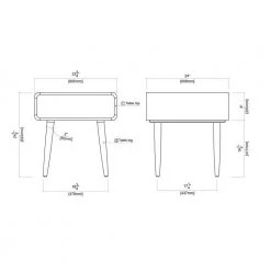 Zebra Alborg Rich Walnut End Table by Boraam -Boraam Sales Store rich walnut boraam end side tables 33511 1f 1000