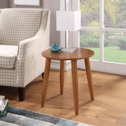 Zebra Varberg Rich Walnut Side Table by Boraam -Boraam Sales Store rich walnut boraam end side tables 33711 31 1000