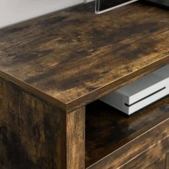 64.50 in. Rustic Brown TV Stand With Electric Fireplace by Unbranded -Boraam Sales Store rustic brown unbranded tv stands db w48735125 4f 1000