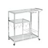 Silver Bar Serving Cart Tempered Glass Metal Frame Wine Storage by Unbranded 1 Silver Bar Serving Cart Tempered Glass Metal Frame Wine Storage by Unbranded -Boraam Sales Store silver unbranded kitchen carts aybszhd740 64 1000