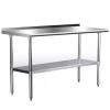 Stainless Steel Kitchen Utility Table With Under-shelf and Galvanized Legs by Unbranded 2 Stainless Steel Kitchen Utility Table With Under-shelf and Galvanized Legs by Unbranded -Boraam Sales Store stainless steel unbranded kitchen prep tables aybszhd602 64 1000