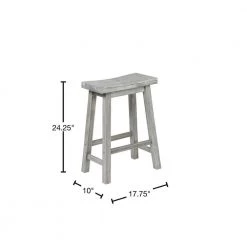 Sonoma Storm Gray Wire-Brush Saddle Counter Stool by Boraam -Boraam Sales Store storm gray wire brush boraam bar stools 75224 40 1000