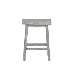 Sonoma Storm Gray Wire-Brush Saddle Counter Stool by Boraam -Boraam Sales Store storm gray wire brush boraam bar stools 75224 4f 1000