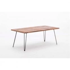 Leonard 48 in. W Weathered Brown Large Rectangle Wood 19.25 in. (H) Coffee Table by Boraam
