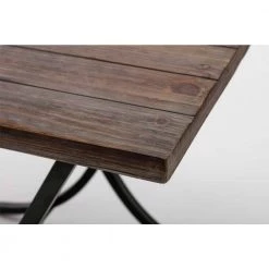 23 in. W Miriam Weathered Brown Wood and Metal End Table by Boraam -Boraam Sales Store weathered brown boraam end side tables 77024 c3 1000