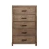 Sydney 5-Drawer Weathered Gray Wood Bedroom Chest (51 in. H x 32 in. W x 18 in. D) by Unbranded -Boraam Sales Store weathered grey unbranded chest of drawers 1700 05 64 1000